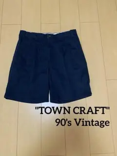 【90s】TOWN CRAFT タウンクラフト ショートチノパン ツータック