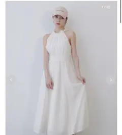 LILY BROWN ホワイトマキシワンピース