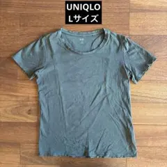 ユニクロ　半袖Tシャツ L カーキ