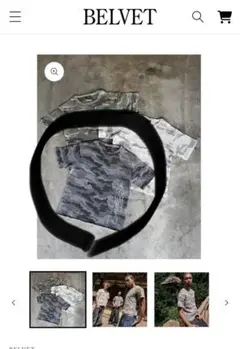 ラ*ル様 BELVET Camo Waffle Thermal SS Tee カ - メルカリ