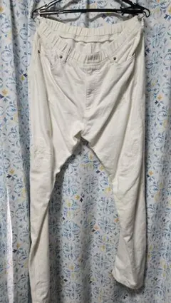 AZUL by moussy ホワイトパンツ USED