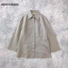 NEWYORKER ニューヨーカー シャツジャケット グレー 11号 L相当のサムネイル