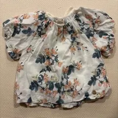 プティマイン　バルーンブラウス　トップス　80