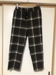 チャオパニック　冬用　チェック柄パンツ