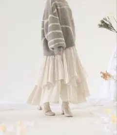 ボリューム ロングスカート