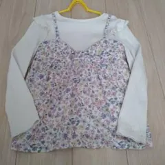 any FAM フラワープリントチュニック トップス2点セット　130