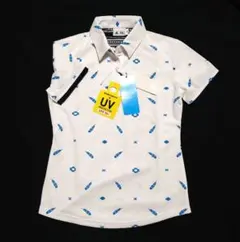 【週末限定】adidasGOLFアディダスゴルフ　ポロシャツ　総柄　サイズＳ