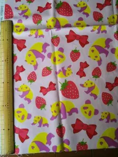 ハギレ生地♪50×110パステル可愛いパンダ柄　入園準備入学