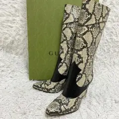レイレイ様専用☆新品☆未使用】GUCCIGGキャンバス ロゴ ブーツ