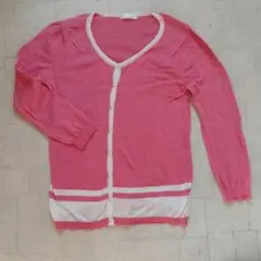 M カーディガンVis ピンク　薄手