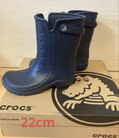 Crocs レインブーツ ネイビー 長靴のサムネイル