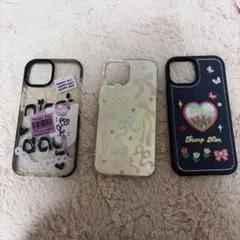 iPhone15可愛いスマホケース3個セット