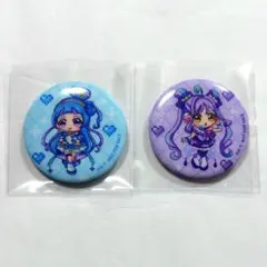 キミとアイドルプリキュアドットアートシリーズ ノベルティ ミニ缶バッジ