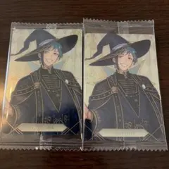 ツイステ　フロイド・リーチ　ウエハース　2枚