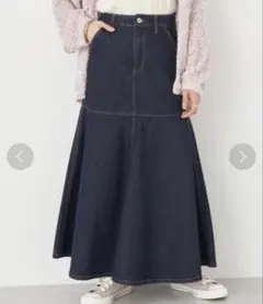 新品未使用品　デニム　ペプラム　マーメイド　スカート