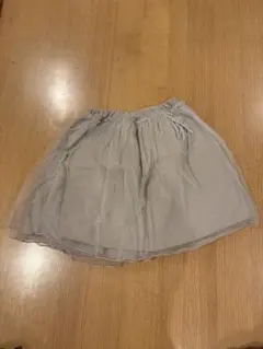 petit main グレーチュールスカート 120cm プティマイン