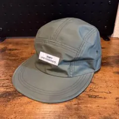 WTAPS ダブルタップス ボックスロゴ ナイロン ジェットキャップ カーキ