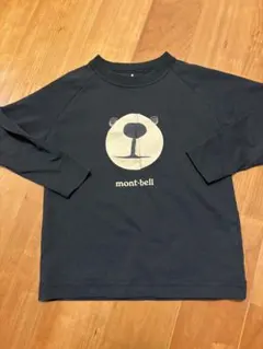 美品　mont-bell クマの顔プリント 長袖カットソー 110