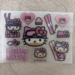限定 レア sweet3月号 付録 雪焼けハローキティ ぷっくりシール ピンク