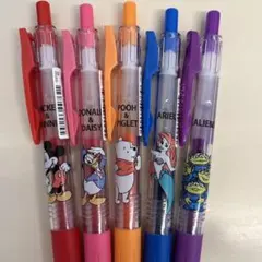 ディズニー サラサ クリップ ボールペン カラー コンプリート 5本 文房具