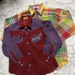 レトロ　美品☆ミキハウス☆シャツ サイズ１１０ー１２０