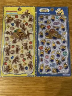 プチドロップステッカー ミニオンズ　オサルノジョージ