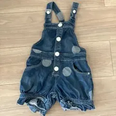 Daddy Oh Daddy デニムオーバーオール ドット柄