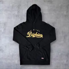 Dickies ロゴ パーカー ブラック ゴールド刺繍 フーディー
