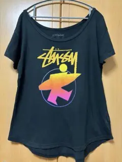 Stussy ステューシー半袖Tシャツ　サーフマンレディース　オーバーサイズのサムネイル