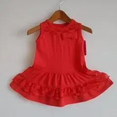 新品Penny M 赤いワンピースレースリボン付き