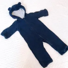 ベビー服 防寒着 70cm ユニクロ 2way ロンパース ジャンプスーツ