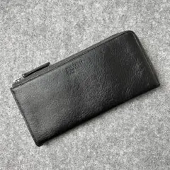 新品【マーガレットハウエルアイデア】ダウナー薄型レザー L字ファスナー長財布 黒のサムネイル