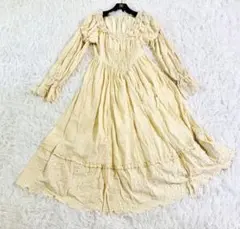 lacemade XL レース装飾長袖ワンピースのサムネイル