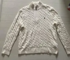 ラルフローレン　ケーブルニット ハーフジップ　正規品　RALPH LAUREN