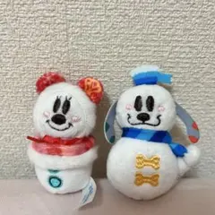 ディズニークリスマス　ミニーマウス&ドナルドダック マスコットセット