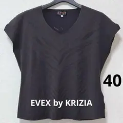 EVEX by KRIZIA エヴェックス カットソー Tシャツ ブラウン Lのサムネイル