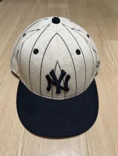 New Era59FIFTY ニューヨークヤンキース7 3/4 ウールストライプ