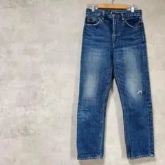 スライ　綿100%　スキニーデニム　ジーンズ　牛革　刺繍　青　ダメージ　春夏のサムネイル