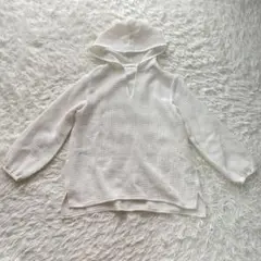 【美品】　DAMA パーカー　メッシュ　白