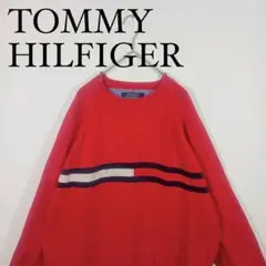 TOMMY HILFIGER ニットセーター L 赤のサムネイル