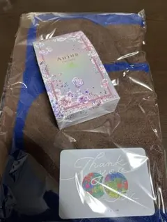 Aujua シャンプー ヘアトリートメント トライアルセット　フェイスタオル