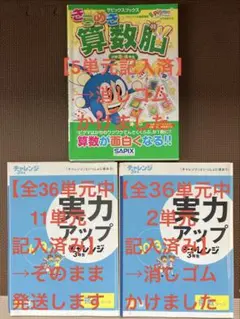 きらめき算数脳　小学3・4年生　実力アップチャレンジ(挑戦コース)3年生　セット