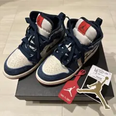 《美品》NIKEキッズジョーダン1 MID SE （PS）19.5cm