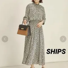 SHIPS シップス ロングワンピース 36 ストレッチ パーティー DMW