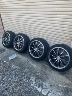 ウェッズレオニス　17インチPCD100 5穴 バリ山　4本セット　専用ナット付のサムネイル
