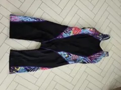 競泳水着 ハーフスパッツ ブラック マルチカラーのサムネイル