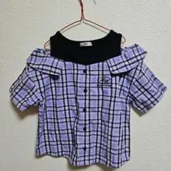 ALGY オフショルダー 半袖シャツ 140cm アルジー