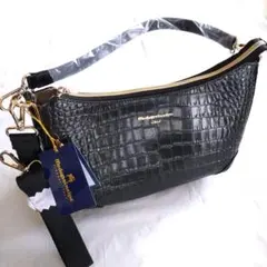 新品未使用　モーダプリンチペ　2WAY　ショルダーバッグ　クロコ　型押し