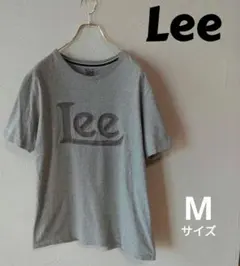 古着 リー Lee  Tシャツ Mサイズ グレー 胸ロゴ