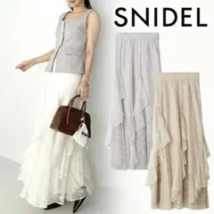 SNIDEL スナイデル フリルレーススカート
